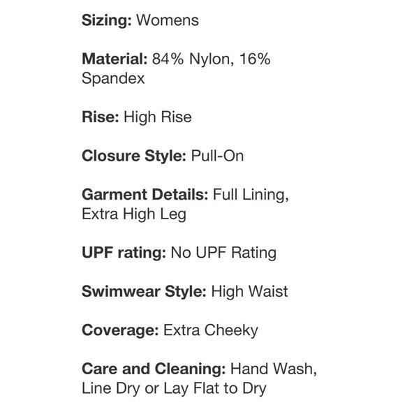 Wild Fable- Women's Ribbed High Waist High Leg Extra Cheeky Bikini Bottom-Orange - Picture 9 of 13